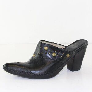 Frye Leather Studded Heeled Mules Womens (US 6/EU 36)